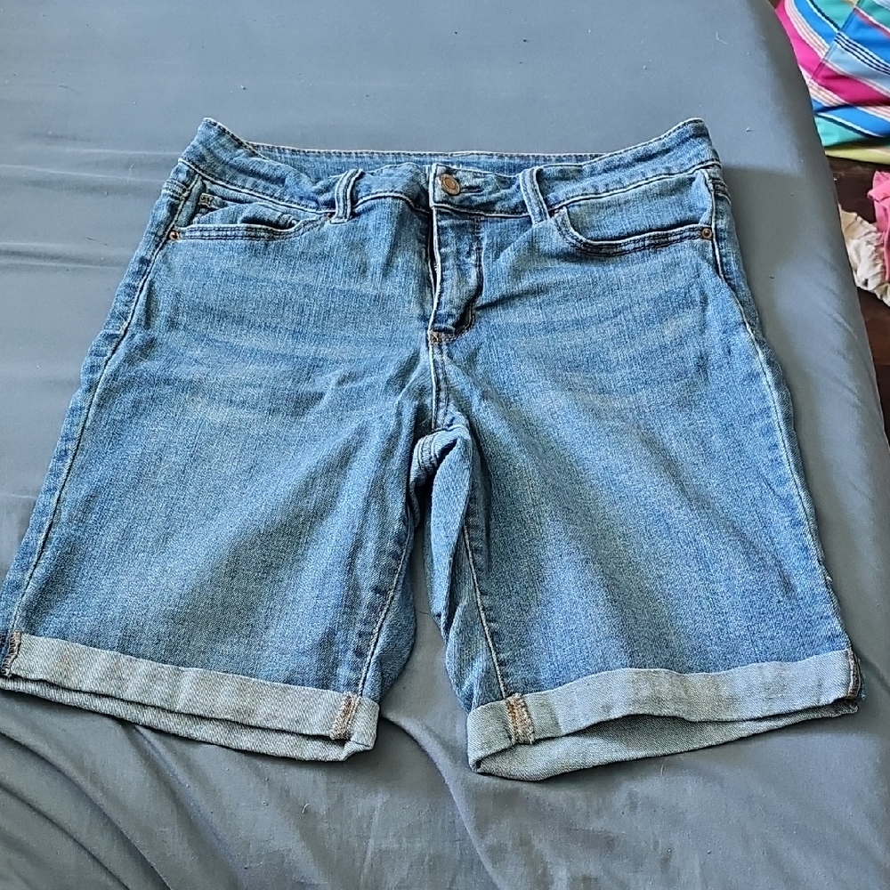 Classic Blue Denim Women's Shorts